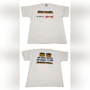 Notre Dame Michigan Football T-Shirt Men XL Tee Nobody Beats Lou Holtz Vtg 1994